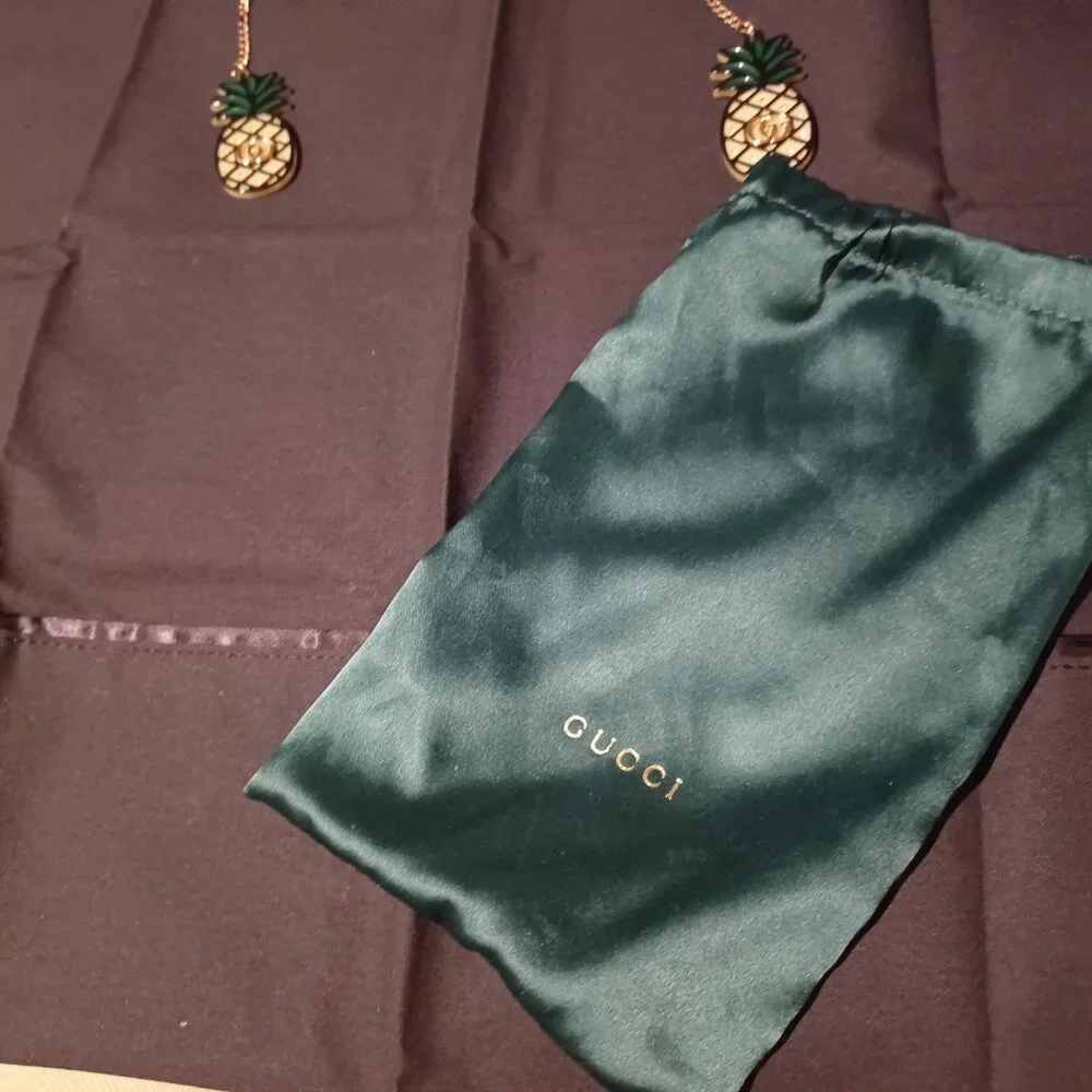 GUCCI GOLD SUNGLASS FRAME ONLY WITH CHARMS/GG1031S 001